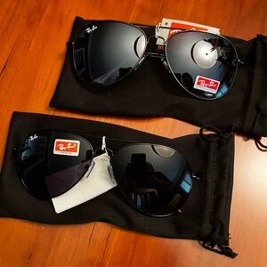 Ray-Ban Black Aviator Sunglasses